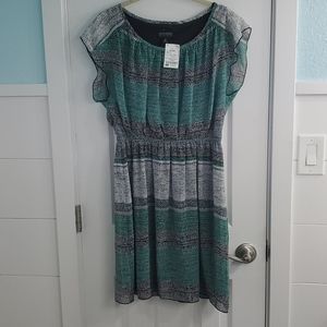 NWT! flirty ruffle sleeveless dresselastic waist